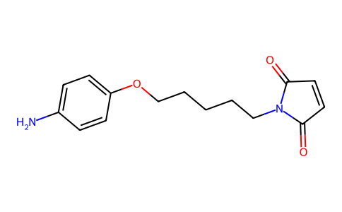 Maleimide, N-(5-(p-aminophenoxy)pentyl)- 100958-17-6